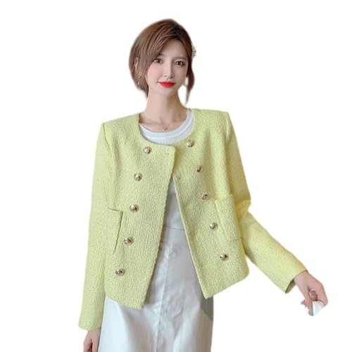 Veste courte structurée boutonnière femme manteau léger ajusté chic taille XS