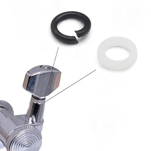 SAPHUE 6 Pieces 6R Guitar tuner pegs,Big Square Sealed guitar tuning pegs tuners machine heads,for Acoustic or Electric Guitar (Chrome)