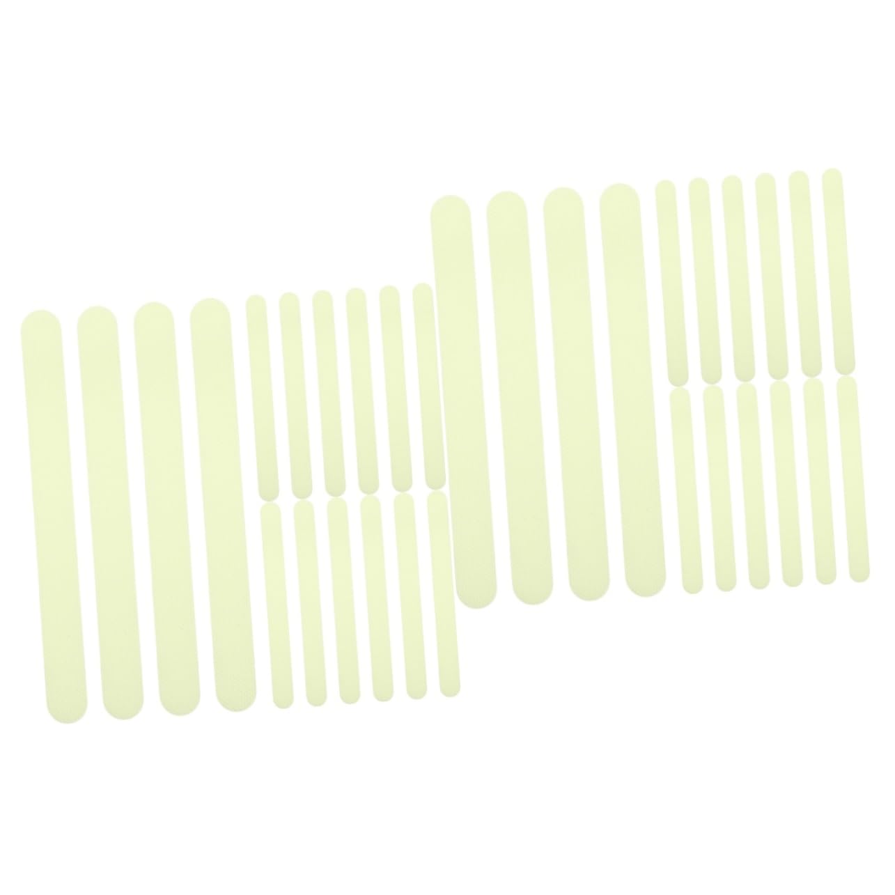 Uonlytech 2sets Fluorescente Luminosa Antideslizante Tira De Sellado Para Puerta De Ducha Pegatinas Que No Son De Baño Para Bañera Pegatinas De Bañera No Rápido Patinar Seco Peva Piezas*2