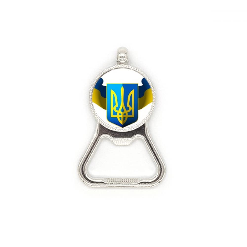 Ouvre-bouteille Ukraine en acier inoxydable finition miroir