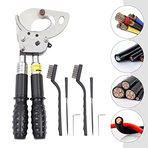 Esyogen Ratchet Cable Cutter J40: Heavy Duty Wire Cutter Tool, Cuts Up to 300Mm², For Copper, Aluminum, and Armored Cables - Image 3
