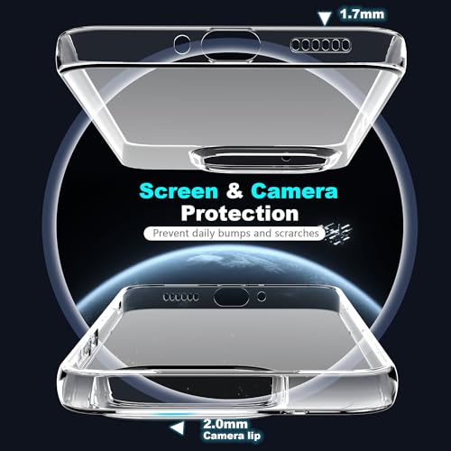 Heioloo Coque pour Xiaomi 17T Pro 5G Étui de Protection en Silicone Antichoc avec Coins Renforcés, Clair Mince Souple TPU Bumper Housse avec [1 Pièce] Verre Trempé Protection écran -Transparent