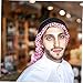 BESPORTBLE Men Arab Shemagh Headband Lightweight Durable Turban Style Head Scarf for Middle Eastern Wear Costume Accessory for Fashionable Looks