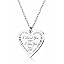 To My Queen Inspirational Heart Necklace