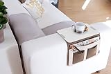 Willys-Fachmarkt Sofa-Butler Carry Sofatablett in (grau) | Beistelltisch Konsole Armlehnen Tablett für Sofa | Sofa Organizer