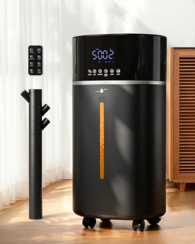 akacozie 4.76Gal/18L Humidifier Large Room Bedroom Home 2500 sq ft,Black