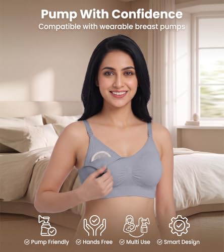 Image of DClub Comfort Revolution Seamless Bra -Easy lite Full-Coverage Wireless Everyday Bra with Soft Comfort with Removable Pad.