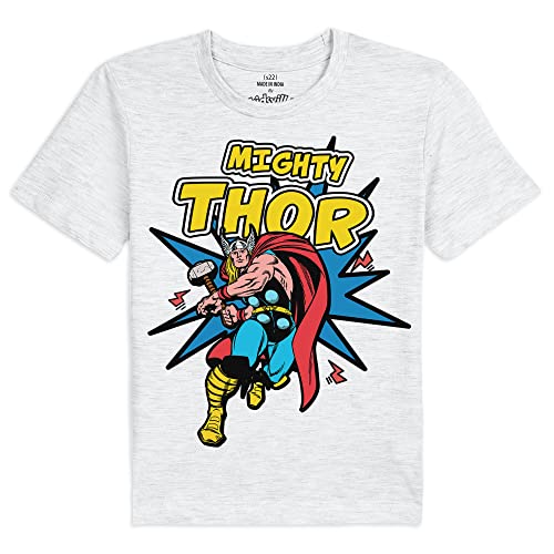 Image of Kidsville Marvel Comics Printed Regular Fit Black Cotton Boy's T-Shirt