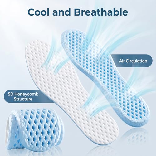 3 pares plantillas frescas con ventilación, talla 45-46 miniatura 5