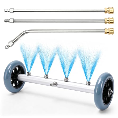 16 Inch Undercarriage Pressure Washer Attachment, Pressure Washer Undercarriage Cleaner, Under Car...