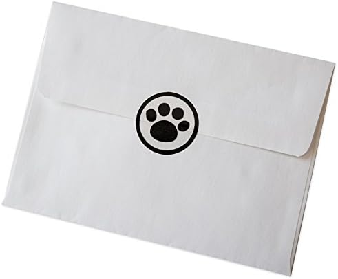 42 Clear Paw Print Seals