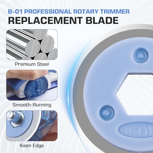 2 Packs B-01 Straight Cutter Blade Replacement for Carl Professional Rotary Paper Trimmer 18 Inch