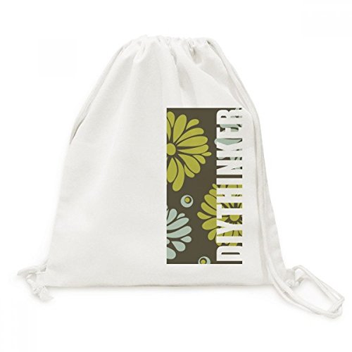 Sac à dos en toile fleur jaune chrysanthème léger pour soulager vos épaules en voyage