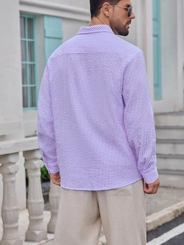 Image of Lymio Men Shirt || Striped Shirt for Man || Full Sleeve || Casual Style (Packs Also Available) (Crush-Lining-New)