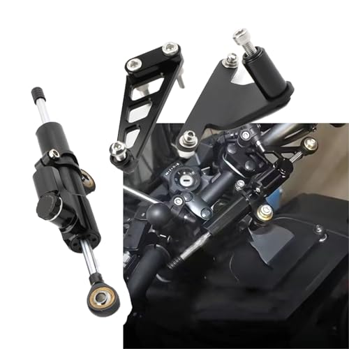 Fixation amortisseur direction CB750 Hornet support aluminium Nero