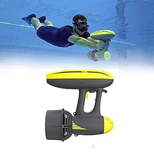 Lxwyq Onderwater Sea Scooter voor zowel volwassenen als kinderen, 600W Onderwater Scooter Jet 50 Meter Duikuitrusting voor Scuba Duiken Snorkelen Avonturen Zwembad Gear