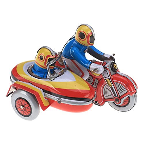 Garende Functional Clock Motorcycle with Attached Sidecar