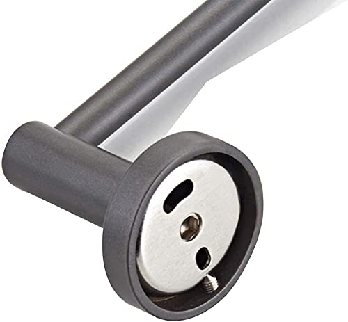 Support de serviette moderne argent CRODY pour installation murale