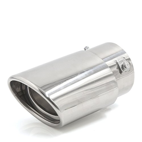 Silenciador de escape de 75mm para lucir un coche impecable en ruta