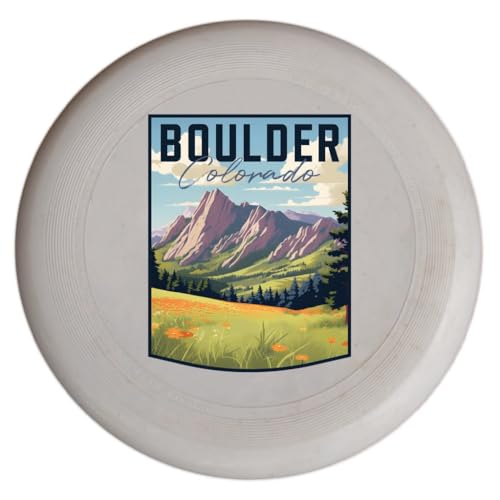 Boulder Colorado Bear Peak Design Souvenir Flying Disc Single