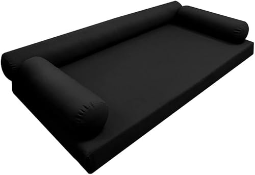 Style6 Twin Outdoor Daybed Mattress Bolster Knife Edge Insert and Cover Complete Set - AD109