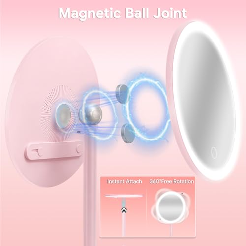 Espejo de Maquillaje 8" con Luz LED Recargable miniatura 3