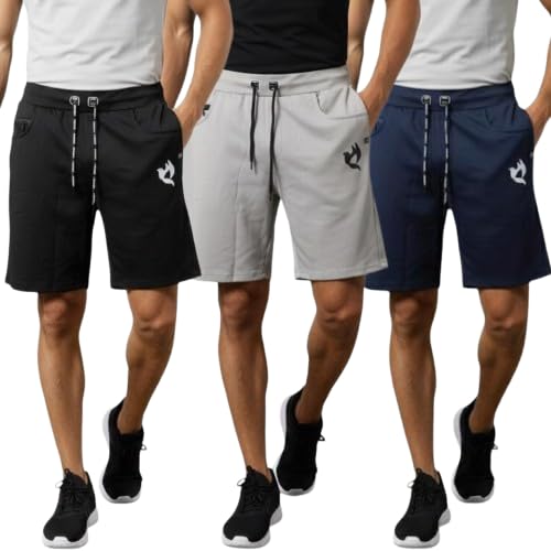 avyana Running Quick Dry Shorts Gym Athletic Workout Shorts for Men with Phone Pockets (Combo 2)-picture-48