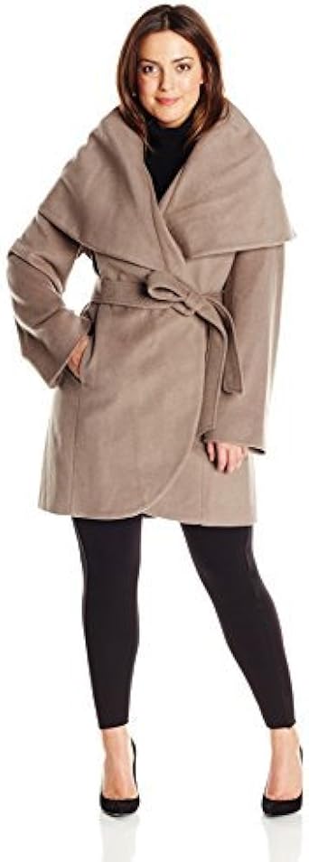 plus wrap coat