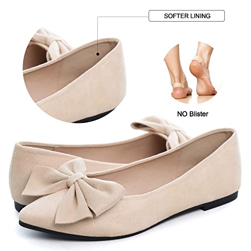 Image of Dear Time Women's Ballet Flats Dress Ballet Shoes Slip on for Office Work Comfortable Shoes