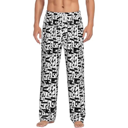 Pantalon pyjama léger homme noir pour éviter la chaleur de nuit