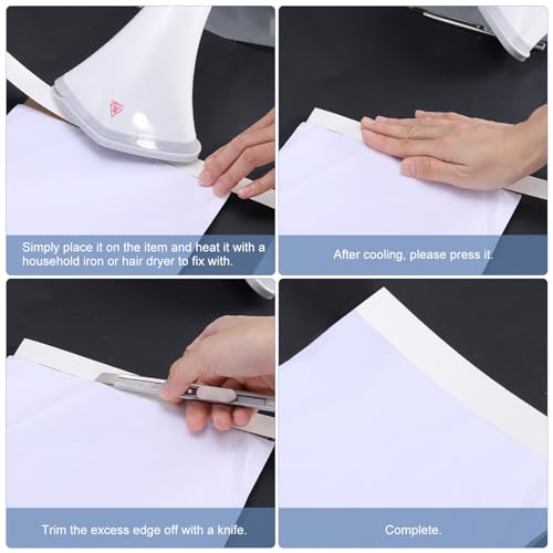 QUARKZMAN Holz Furnierkantenband, 7,62 m x 3,8 cm Holz Furnierstreifen für Schrankreparatur Möbelrestaurierung Roteiche