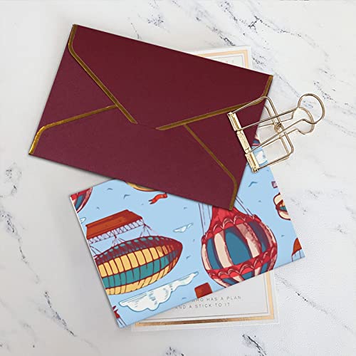 Allgobee Greeting Cards Comic-Hot-Air-Balloon Envelope Blank Cards Cards For All Occasions,Birthday,Thank You,Wedding #TOP5