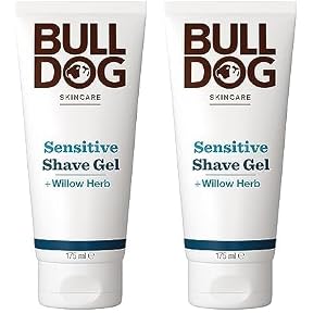 Bulldog Sensitive Shave Gel, 175ml, 2 Pack
