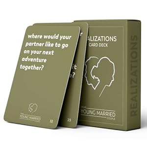 REALIZATIONS – Card Deck – Fun Game for Couples – 52 Questions to See How Well You Know Your Partner – Dating and Engaged Couples Gift – Conversation Starter
