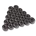 runmade 20Pcs ABS Plastic Wheel Lug Nut Covers Locks Bolt Caps Cover with Removal Tool Compatible with VW Jetta Golf Passat Beetle EOS Black