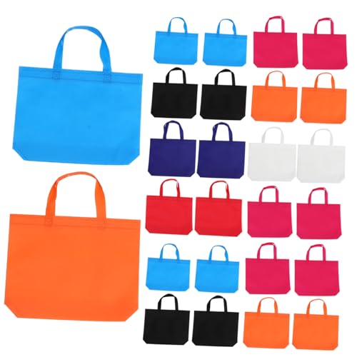 Cabilock 2 Peças 24 Peças saquinhos de festa com alças sacos de supermercado reutilizáveis saquinhos