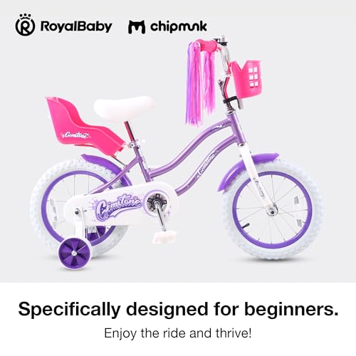 Image of Chipmunk Kids Bike Toddlers 12 14 16 18 Inch Wheel Bicycle Beginners Boys Girls Ages 3-11 Years, Multiple Color Options