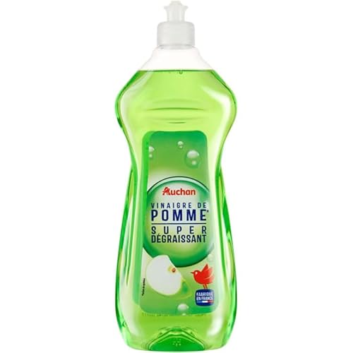 AUCHAN Liquide vaisselle super dégraissant au vinaigre de pomme 750 ml