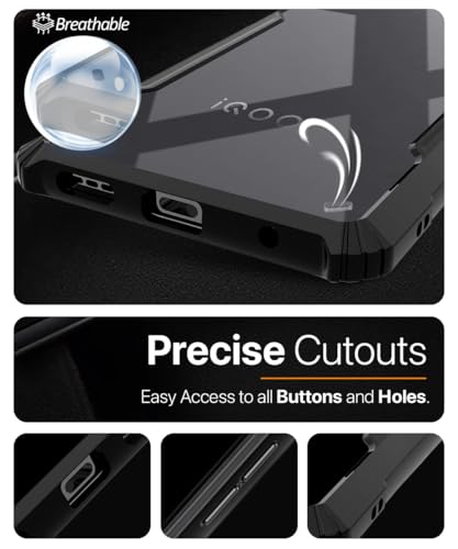 Image of WOW IMAGINE Shock Proof Clear Back Case Mobile Cover for iQOO 15R 5G (Hard | Hybrid PC + TPU | Full Armour Device & Camera Protection | Black)