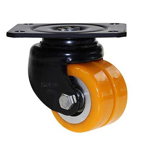 Roulette pivotante industrielle en polyuréthane robuste de 75 mm pour charge lourde