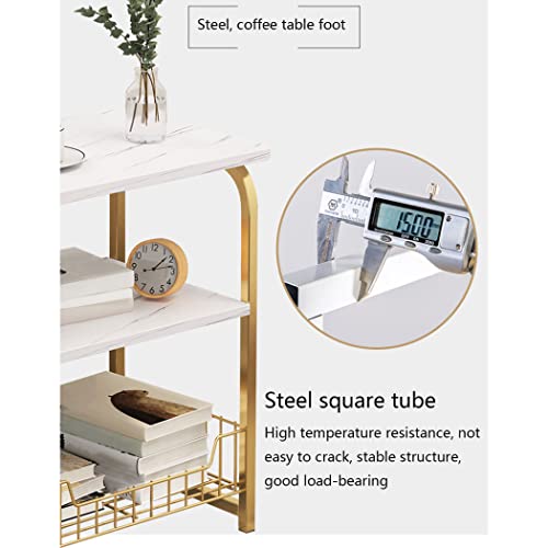 Mesa auxiliar de metal con estantes de 2 a 4 niveles modelo A1 para dormitorio 8