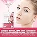 Pack of 10 Pink Rose O2 Bubble Face Masks Skincare, Spa Presents for Women, Bubble Face Sheet Mask Cleaner Foaming Purifying Facial Mask for Acne and Pores Moisturizing Beauty Sheet Masks