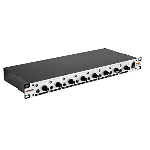 Nady HPA-8 Eight Channel Headphone Amplifier - Eight Stereo Headphone Channels, Single Rack Space, Level Adjustment and a 1/4” Headphone Output per Channel