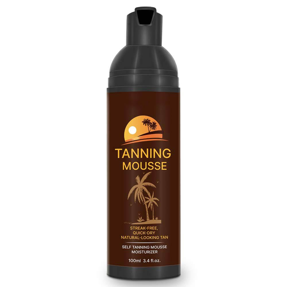 Self Tanner Mousse, Natural Looking Self Tan, Self Tanners Best Sellers, Sunless Tanning Body Bronzer, Hydrating Self-Tanning Water Mousse, Quick-Drying, 3.4 Fl Ozs