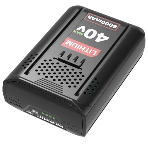 GERIT BATT KM 2041B-06 6000mAh Replacement for Kobalt 40V Battery Compatible with Kobalt 40V Lithium Battery KPM1040A-03, KM 4040-06, KM-1640-06,KM 1940-07(Gray-1 Pack)