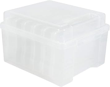 Rayher 39572000 Storage Box with 6 compartments, 210x185x140mm