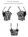 Vikodah Womens Lace Bustier Corset Tops Fits Crop for Women with Neck-Tie Fashion Bodyshaper Floral