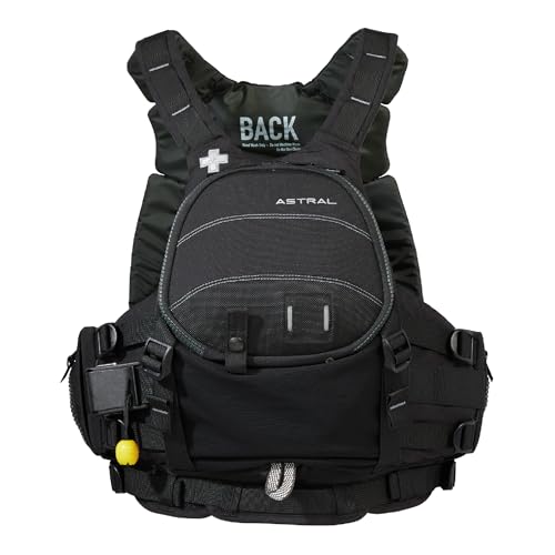 Astral GreenJacket Life Jacket - Comfortable USCG Type V PFD Adult Life Vest for Rescue, Sea, SUP, & Whitewater - Black - Medium/Large