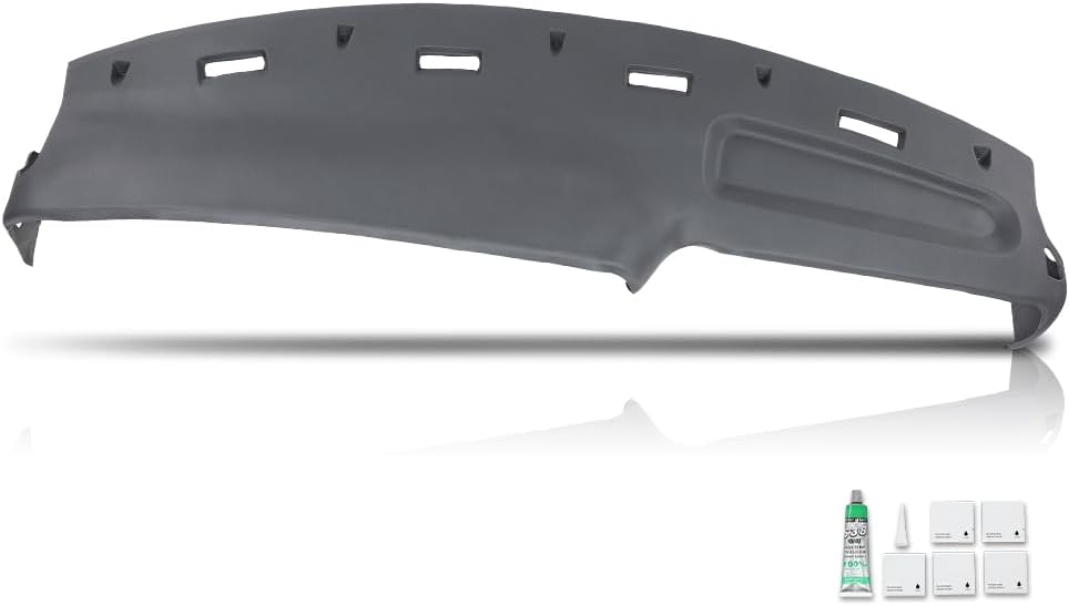 PIT66 TPE Dash Cover Dashboard Panel Fit Dodge Ram 1500 2500 3500 Truck 1994 1995 1996 1997 Gray Dash Board Cover