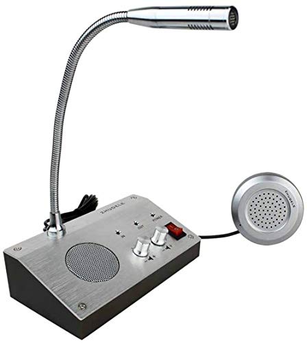 Adjustable Intercom Announcement Window Intercom System Dual Way Intercommunication Microphone for School Office
